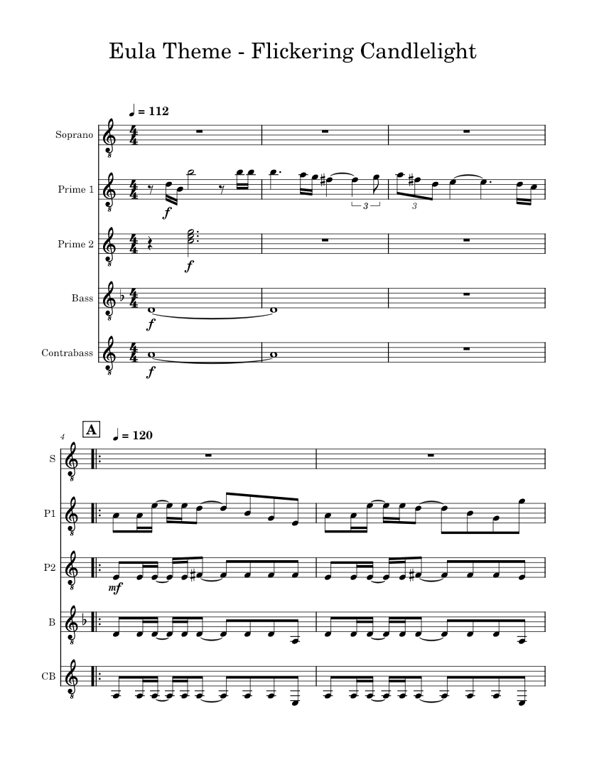 Eula Flickering Candlelight Yu Peng Chen Genshin Eula Theme 