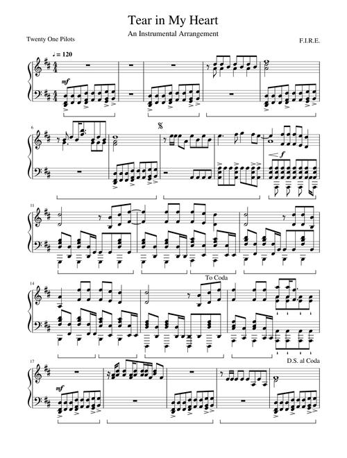 #73 - Tear In My Heart - Twenty One Pilots