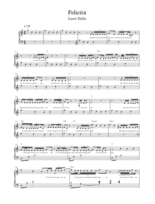 Felicità – Lucio Dalla