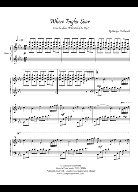 Free Where Eagles Soar by Carolyn Southworth sheet music