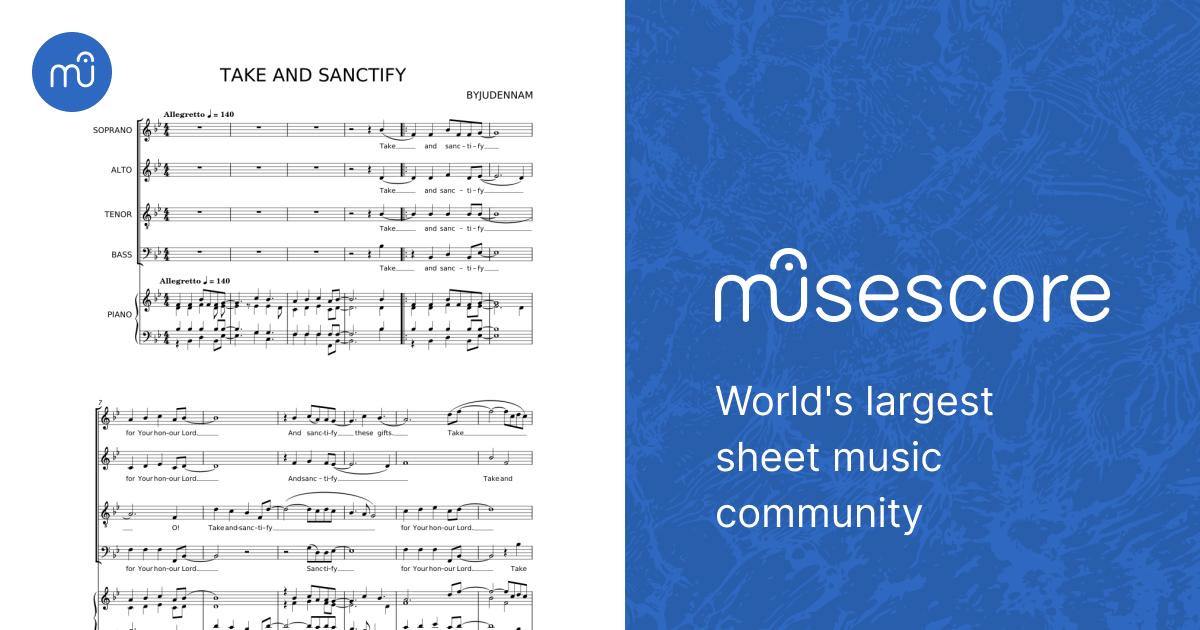 TAKE AND SANCTIFY JUDE NNAM Sheet music for Piano, Vocals (Mixed