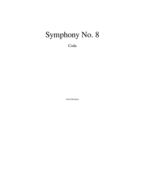 Bruckner - Symphony No. 8: Finale Coda
