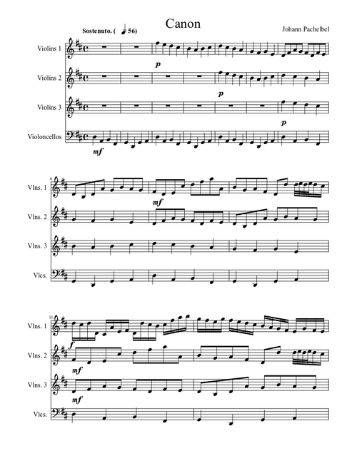 Pachelbel's Canon in D