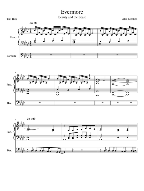 Evermore - Alan Menken