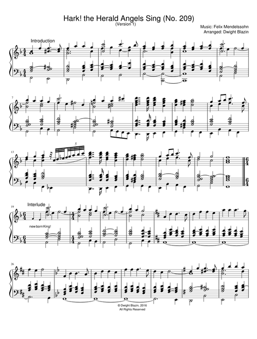 Hark! the Herald Angels Sing (No. 209)