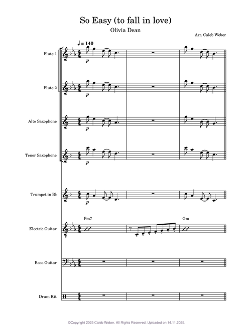 So Easy (to fall in love) Draft 1