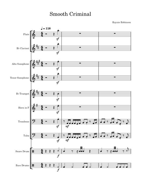 Smooth Criminal - Raynie Robinson/Michael Jackson