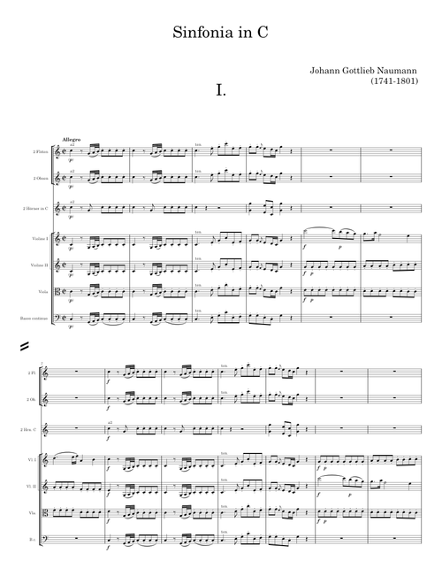 Sinfonia in C - Johann Gottlieb Naumann