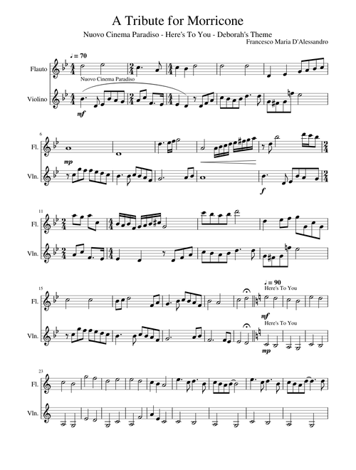 A Tribute for Morricone