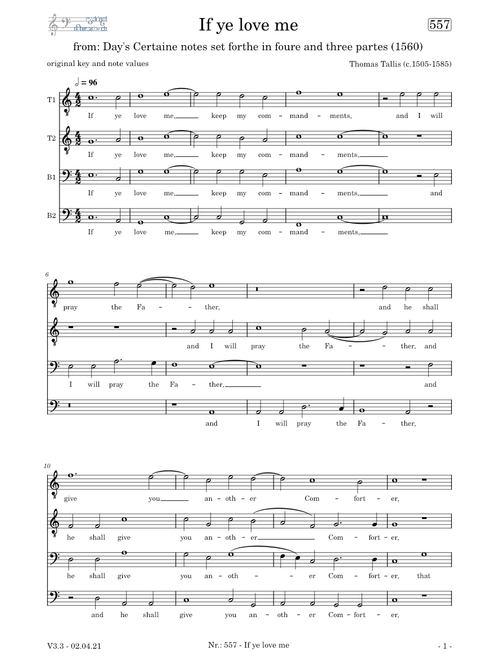 If ye love me (Thomas Tallis)