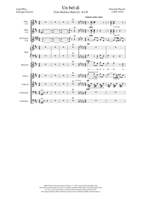 Free Madama Butterfly, Sc 74 by Giacomo Puccini sheet music