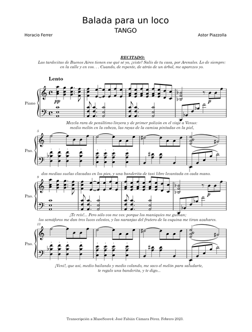 Balada para un loco – Astor Piazzolla