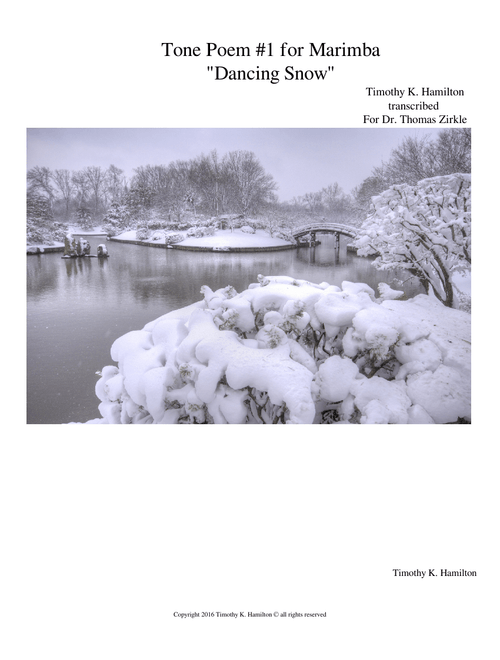 Tone Poem for Marimba:  "Dancing Snow"