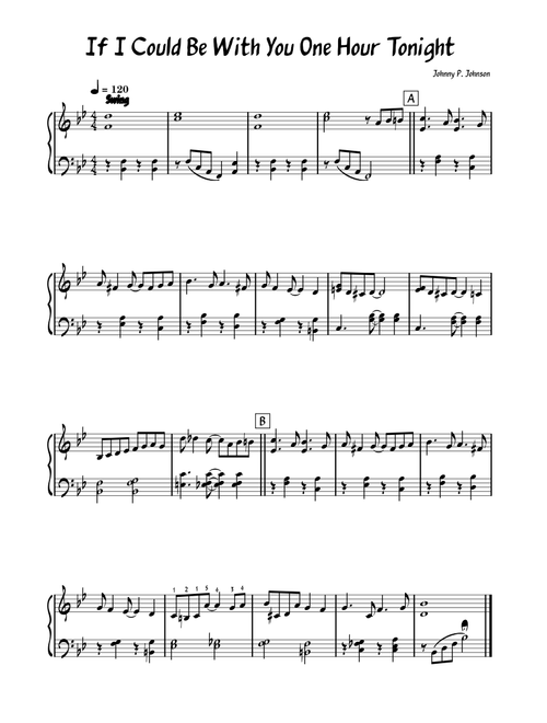 If I Could Be With You One Hour Tonight – J. Johnson, Louis Armstrong