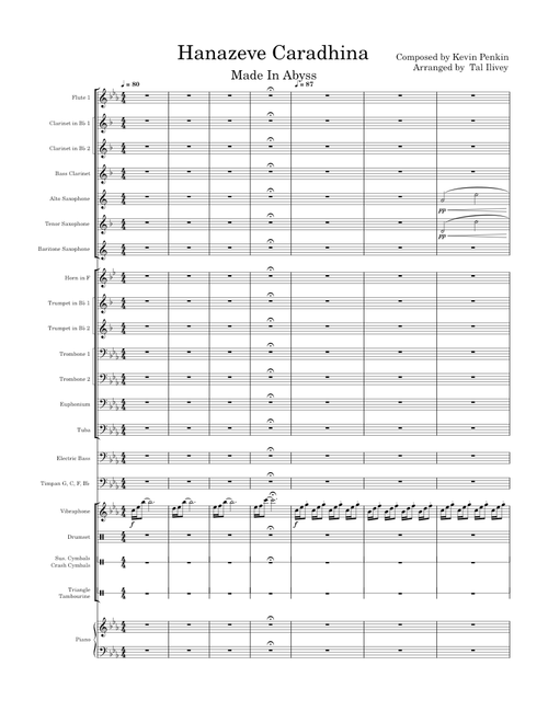 Hanezeve Caradhina - Arranged for Concert Band