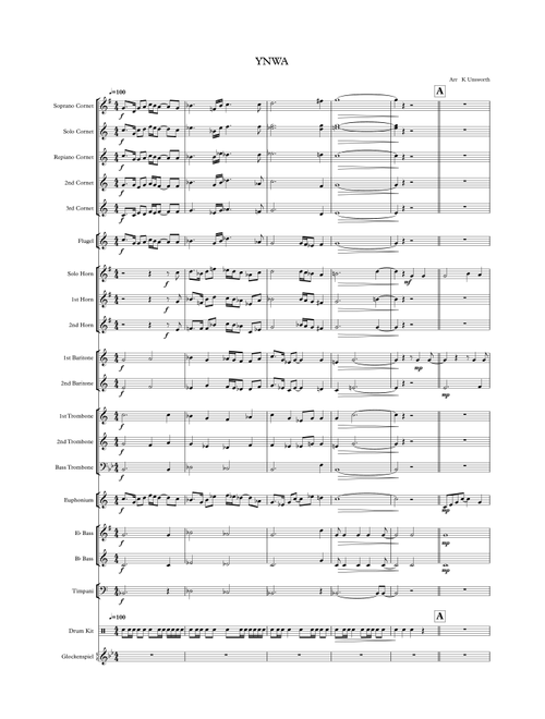 You'll Never Walk Alone (Arr. KUnsworth) - Andrea Bocelli (Brass Band)