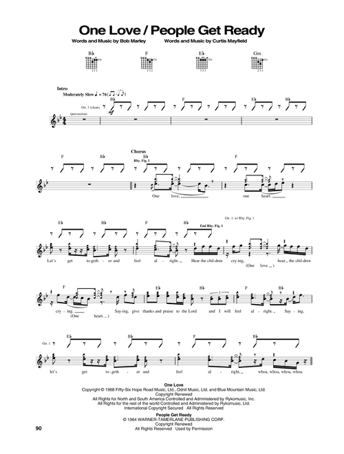One Love - Bob Marley (Guitar Tab)