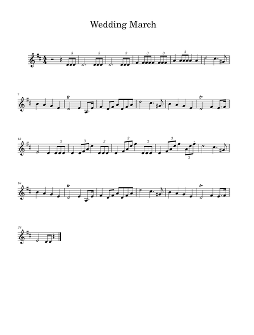 Wedding March from A Midsummer Night's Dream, Op.61 – Felix Mendelssohn Wedding March from A Midsummer Night's Dream