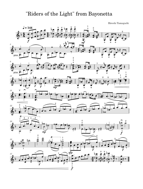 "Riders of the Light" from Bayonetta
