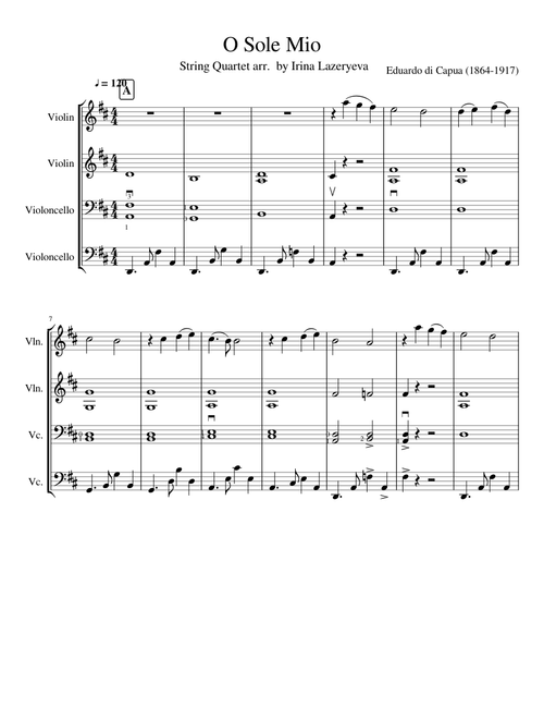 O Sole Mio (D)