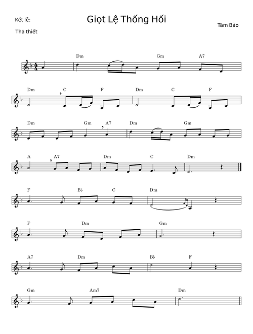 GIỌT LỆ THỐNG HỐI - Tâm Bảo