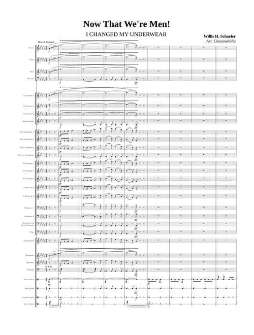 Spongebob - Now That We're Men! - Concert Arr.