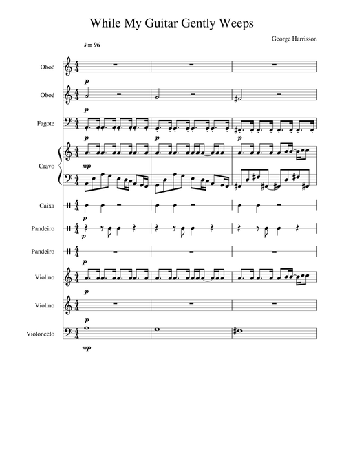 While My Guitar Gently Weeps Baroque Style