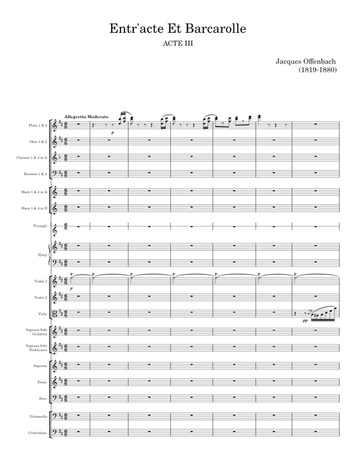 Entr'acte et Barcarolle - Jacques Offenbach