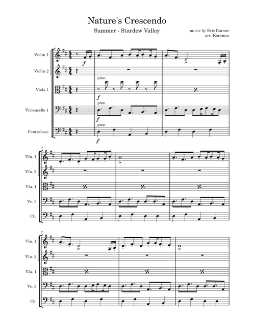 Stardew for Strings - Nature's Crescendo