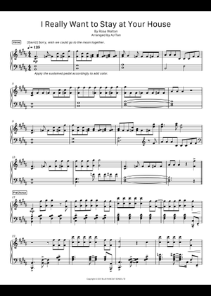 I Really Want To Stay At Your House (Arr. AJ Tan) - Rosa Walton With Hallie Coggins (Piano Solo)
