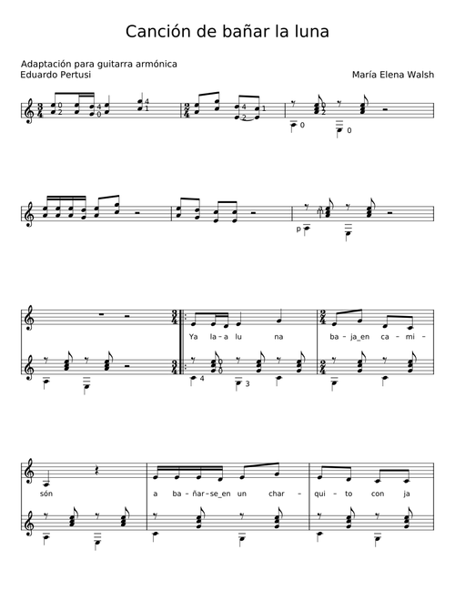 Canción de bañar la luna - María Elena Walsh