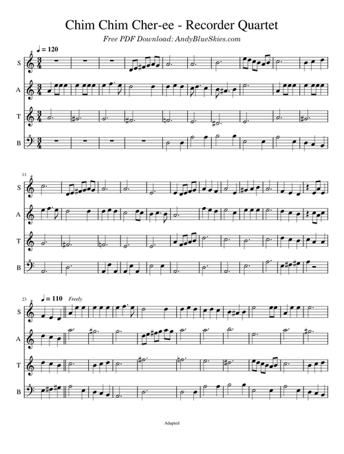 Chim Chim Cher-ee (from Mary Poppins) – Sherman Brothers