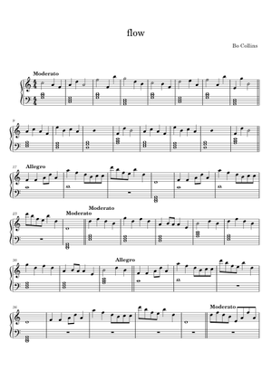 Nullscapes/Flow – Creo Sheet Music for Piano, Saxophone soprano (Mixed ...