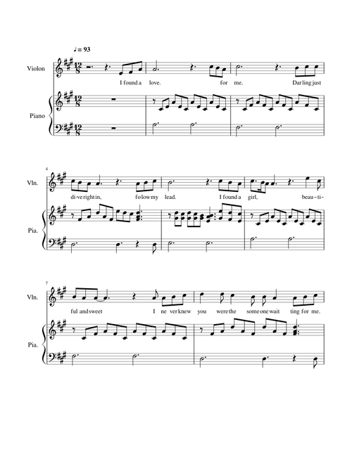 Perfect Ed Sheeran violin A major