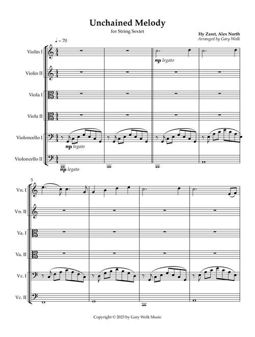 Unchained Melody (Arr. Gary Wolk) - The Righteous Brothers (String Ensemble)