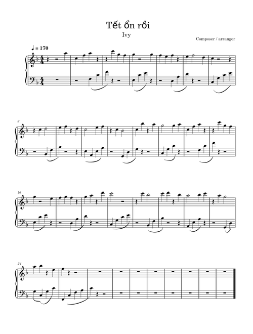 Tết ổn rồi - Ivy - 170 tempo