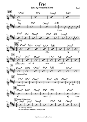 Free – Deniece Williams Free Backings Sheet Music with Chords for Piano ...