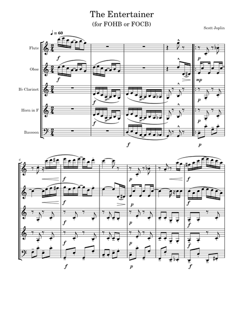 The Entertainer – Scott Joplin