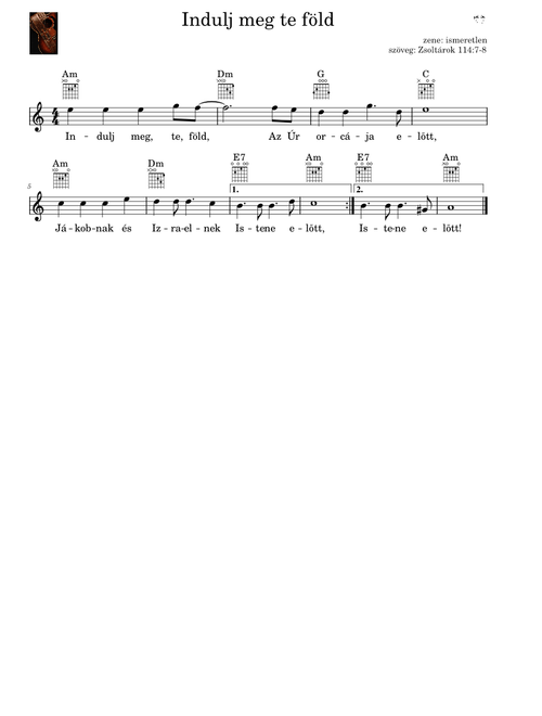 Indulj meg te föld – Religious Song