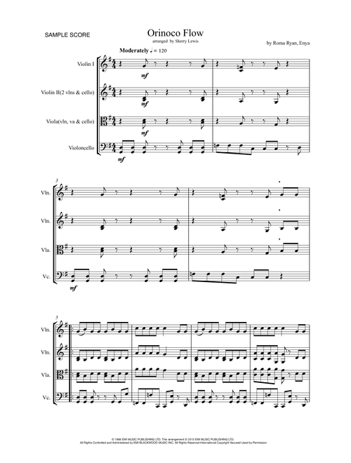 Orinoco Flow (Arr. Sherry Lewis Publishing) - Enya (String Ensemble)