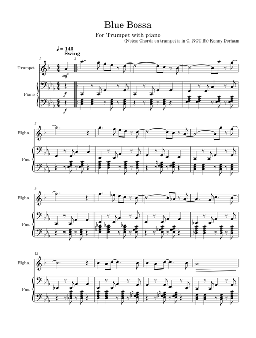 Blue bossa – Misc Traditional