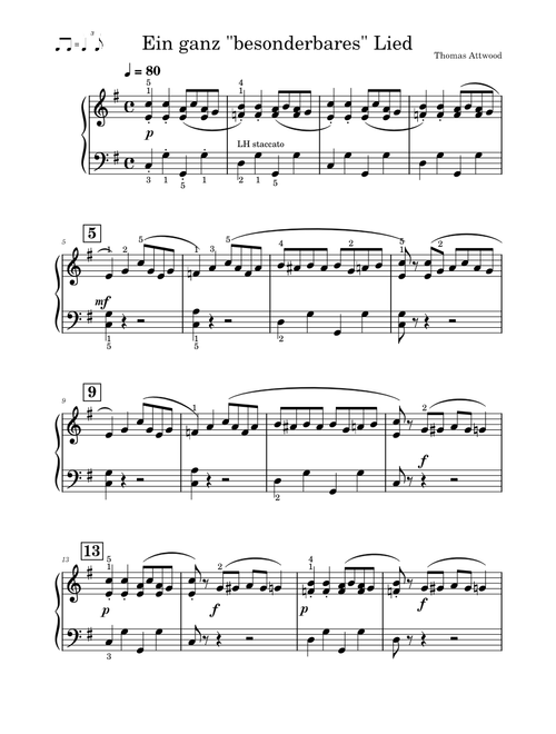 Ein ganz "besonderbares" Lied – Willard A. Palmer 3