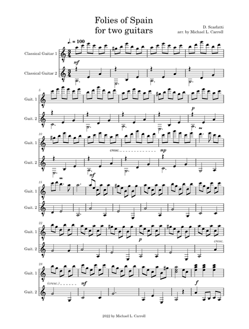 Spanish Folies – Alessandro Scarlatti