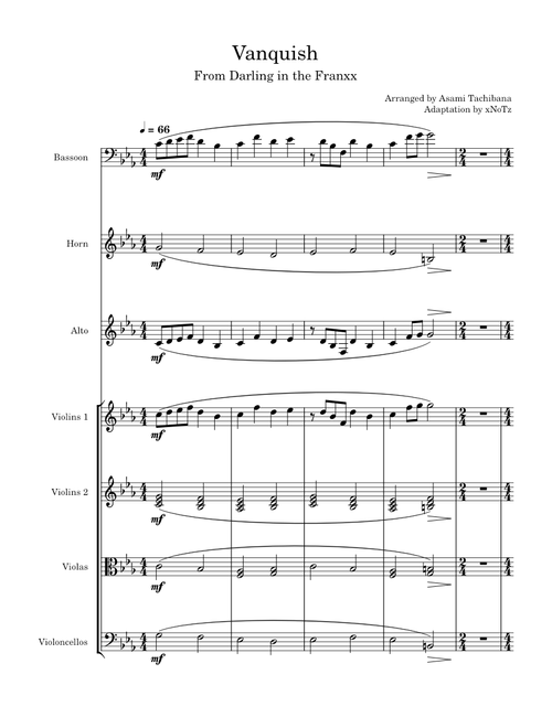 Vanquish - Asami Tachibana Score