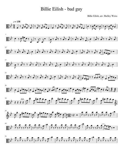 bad_guy viola solo