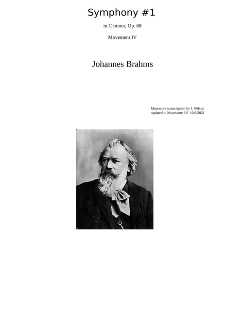 Brahms Symphony #1 fourth movement