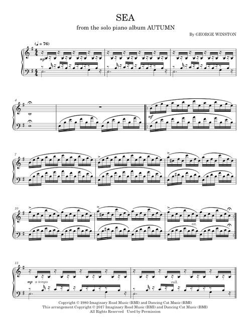 George Winston sheet music by abbyh0610 | Play, print, and