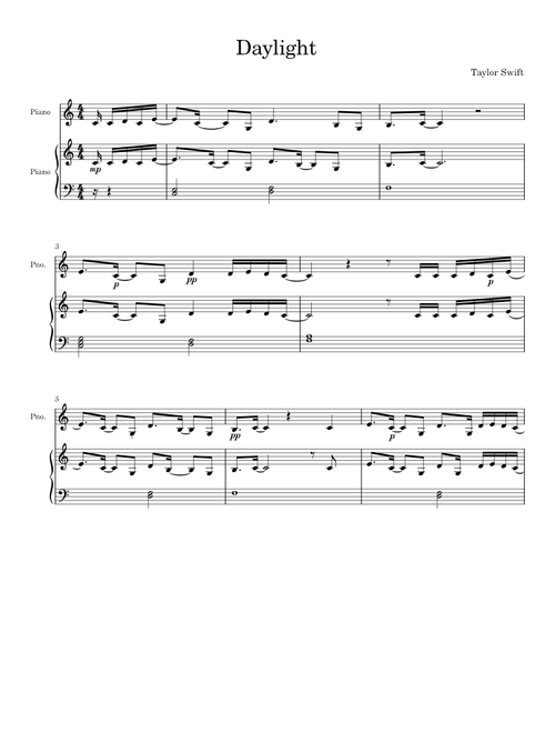 Daylight – Taylor Swift