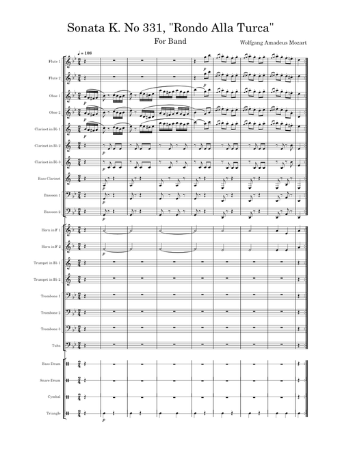 Turkish March (Rondo Alla Turca) – Wolfgang Amadeus Mozart