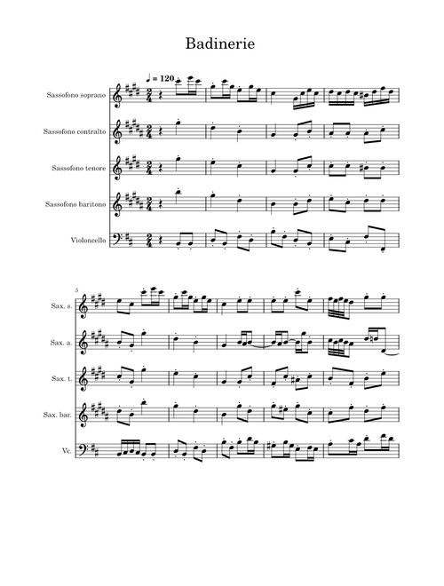 Badinerie – Johann Sebastian Bach Sax